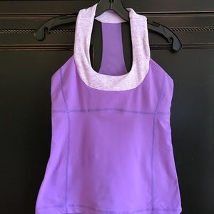 Lululemon Power Purple Scoop Neck Tank, size 6